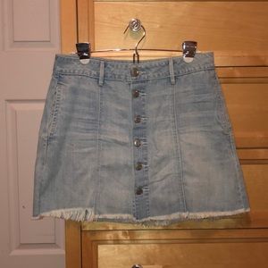 American Eagle denim mini skirt